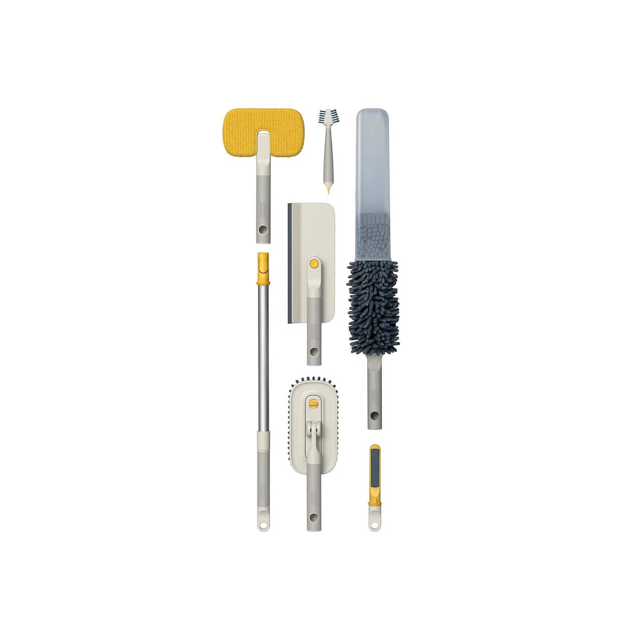 Joseph Joseph CleanTech 6-piece Deep Cleaning Set with Extension Pole